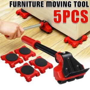 5 In 1 Furniture Transport Roller Set Removal Lifting & Moving Tool.