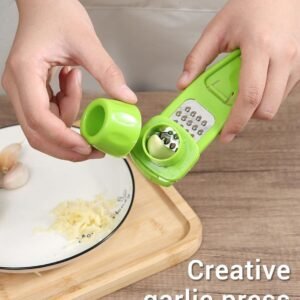 Multi-Functional Garlic Crusher Press Manual Garlic Peeler Ginger Garlic Grater Cutter Kitchen Accessories Home Gadgets