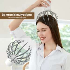 Head Massager Acupuncture Massage Rechargeable Battery Vibrating Head Massage