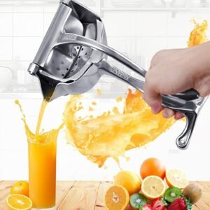 Manual Juice Squeezer, Portable Aluminum Alloy Hand Pressure Juicer